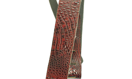 Lm-Products - LMLS304CWI - Classic leather whiskey 3 inch croc w/ stitching