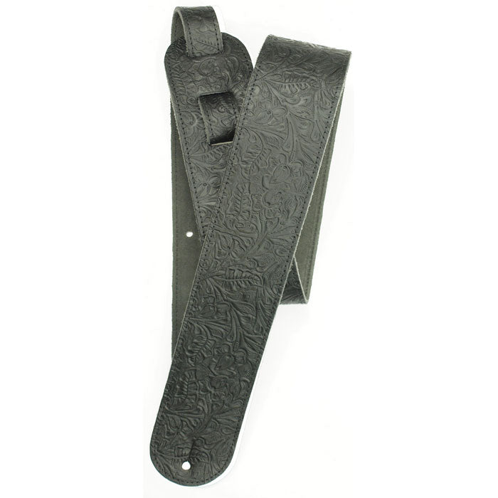 Lm-Products - LMLS304TXBK - Classic leather black 3 inch tooled w/ stitching xl
