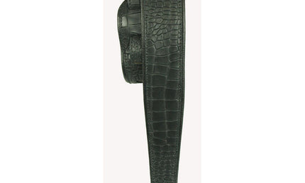 Lm-Products - LMPM2BK - Black croc, rolled edge