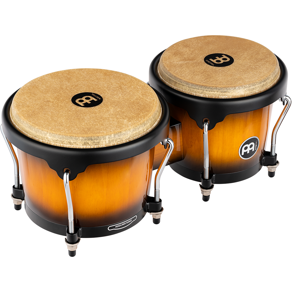 Meinl HB100VSB – Headliner Series wood bongo – 6 3/4 en 8 inch – Vintage Sunburst