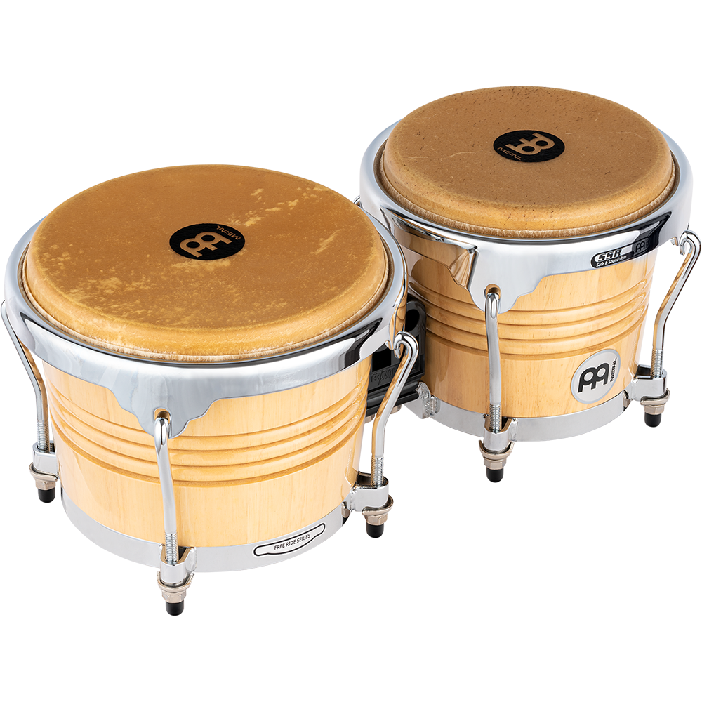 Meinl FWB200NT – Free Ride wood bongo – 6 3/4 en 8 inch – Natural