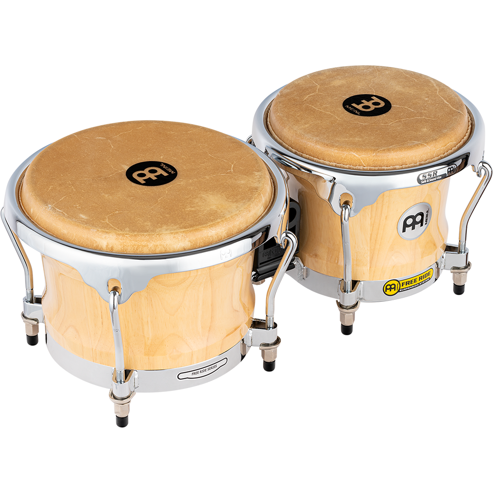 Meinl FWB400NT – Free Ride wood bongo – 7 en 8 1/2 inch – Natural