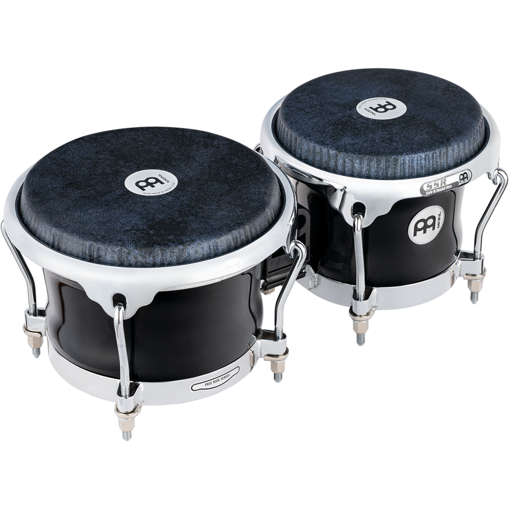 Meinl FFBR400BK – Fibercraft fiberglass bongo – 7 en 8 1/2 inch – Black