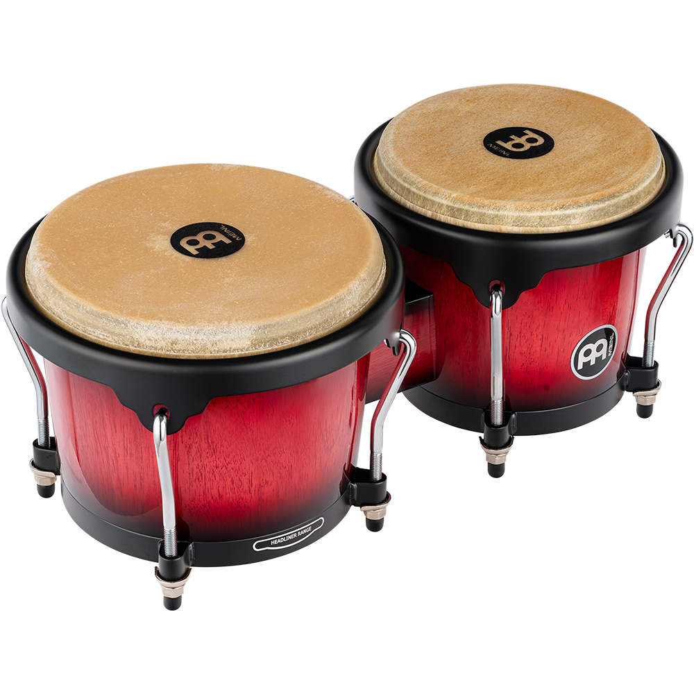 Meinl HB100WRB – Headliner Series wood bongo – 6 3/4 en 8 inch – Wine Red Burst