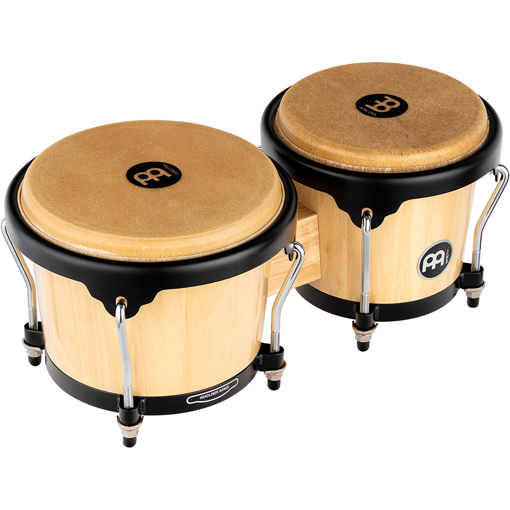 Meinl HB100NT – Headliner Series wood bongo – 6 3/4 en 8 inch – Natural