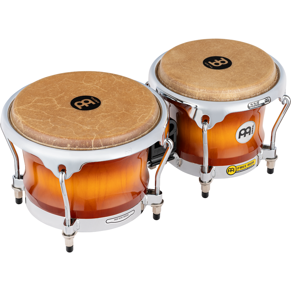 Meinl FWB400GAB – Free Ride wood bongo – 7 en 8 1/2 inch – Galactic Black