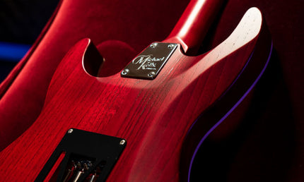 Michael-Kelly - MK63OTRERB - Trans Red, Open pore finish