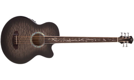 Dragonfly Fretless 5 Smoke Burst