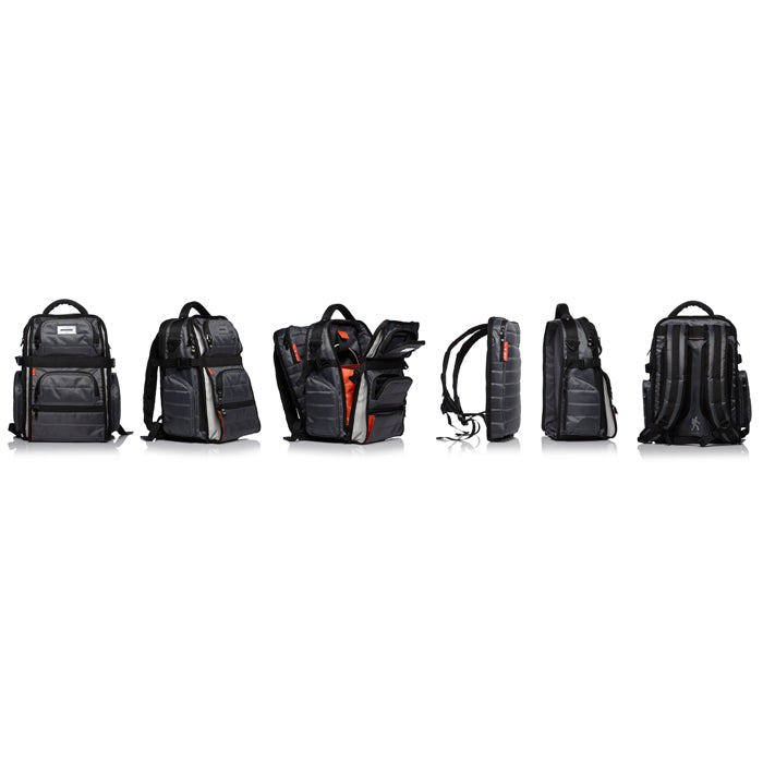 Mono - MREFXFLYBLK - lichtgewicht design ruime BackPack voor DJ en gear met afritsbare 17" laptop bag