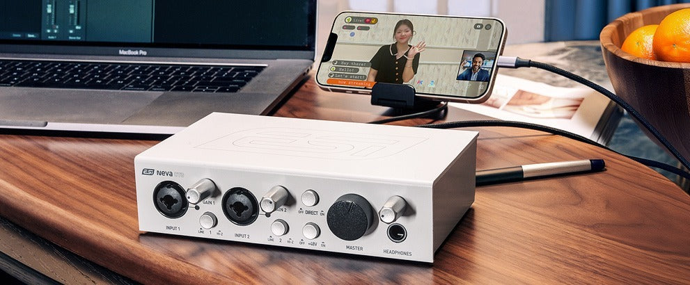 ESI Audio - ESINEVAOTG - 2i/2o Usb-c Audio Interface with Usb Streaming Port