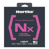 Hartke - LRHSBNX445 - Nickel Light 4-String (45, 65, 85, 105) Premium Usa Bass Strings