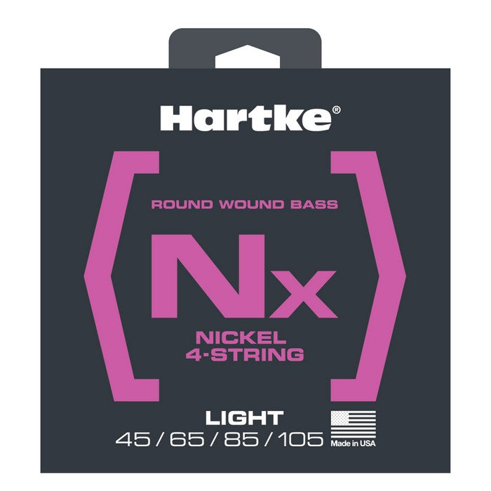Hartke - LRHSBNX445 - Nickel Light 4-String (45, 65, 85, 105) Premium Usa Bass Strings