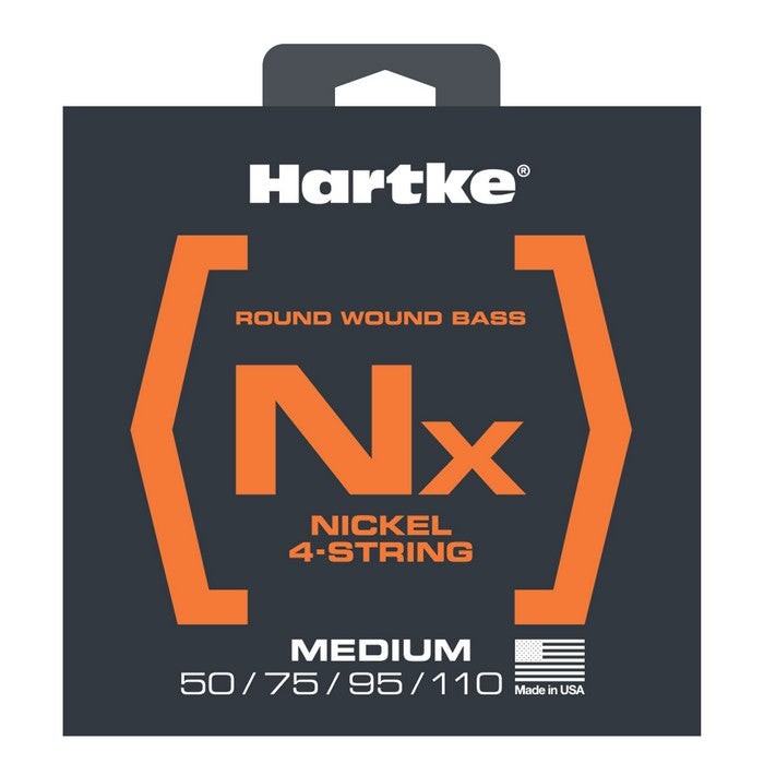 Hartke - Lrhsbnx450 - Nickel Medium 4-String (50, 75, 95, 110) Premium Usa Bass Strings