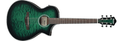 Ibanez AEWC16QATEH – Elektro-akoestische gitaar – Transparent Emerald Burst High Gloss