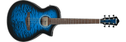 Ibanez AEWC16QATLH – Elektro-akoestische gitaar – Transparent Blue Sunburst High Gloss