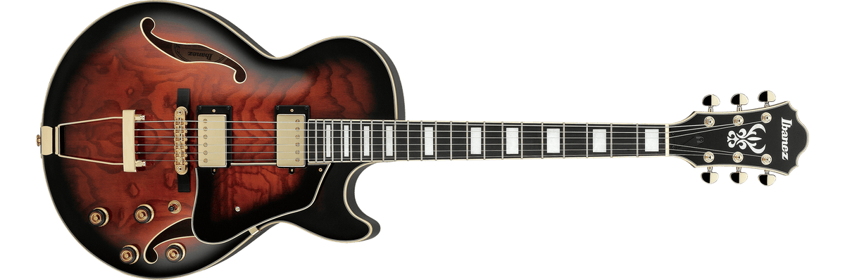 Ibanez AG95QADBS – Elektrische gitaar – Dark Brown Sunburst
