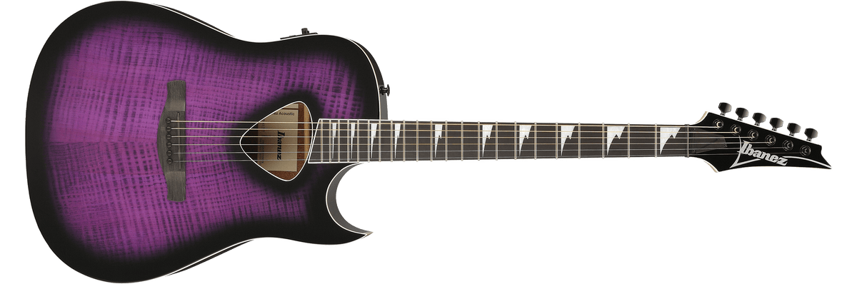 Ibanez ALT50FATVT – Elektro-akoestische gitaar – Transparent Violet Sunburst