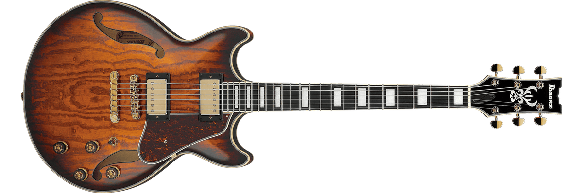 Ibanez AM93QA – Semi-hollow elektrische gitaar – Violin Sunburst High Gloss