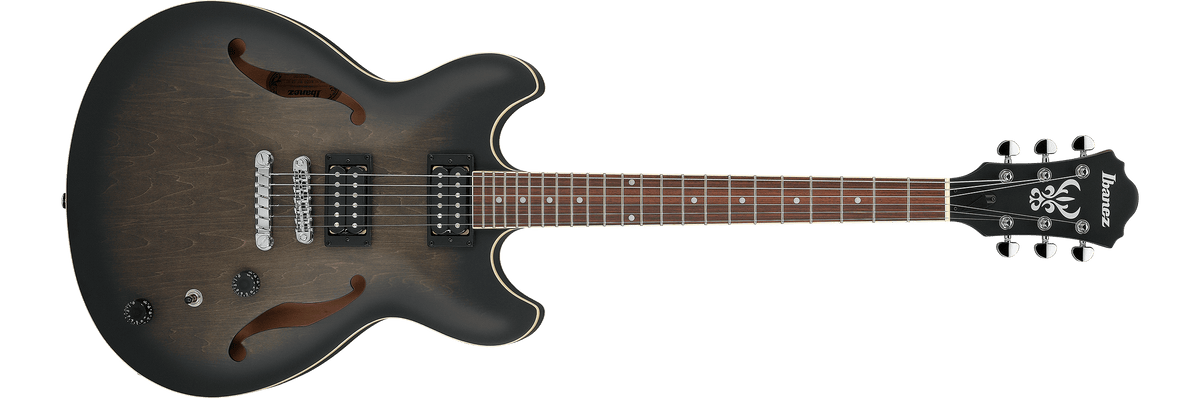 Ibanez AS53TKF – Elektrische gitaar – Transparent Black Flat