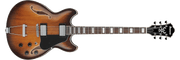 Ibanez AS7328 – Semi-hollow elektrische gitaar – Transparent Blue Charcoal