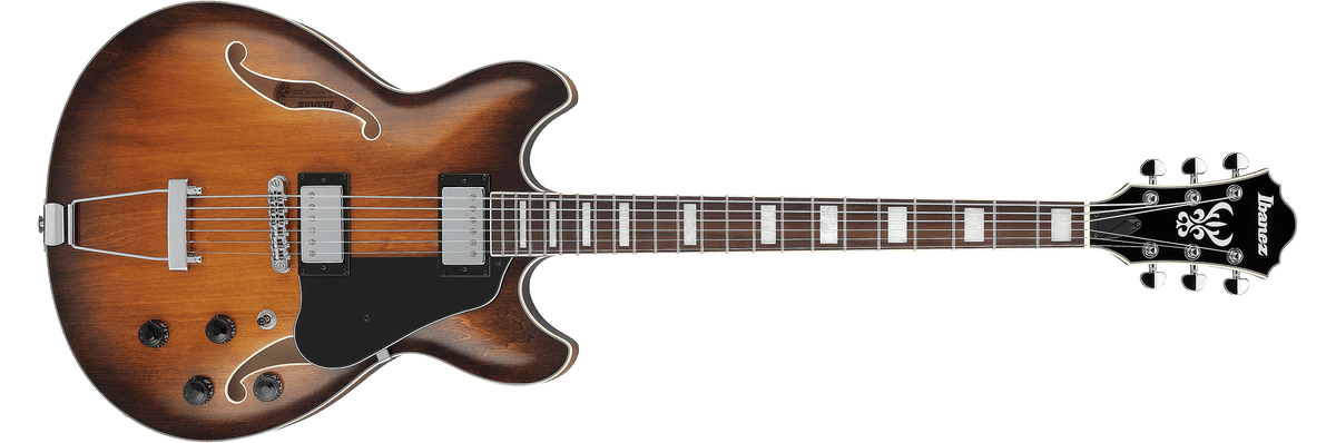 Ibanez AS7328 – Semi-hollow elektrische gitaar – Transparent Blue Charcoal