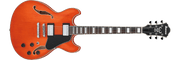 Ibanez AS73-TTF – Semi-hollow elektrische gitaar – Transparent Tangerine Flat