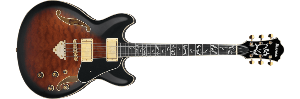 Ibanez AS93QMSPDBS – Elektrische gitaar – Dark Brown Sunburst