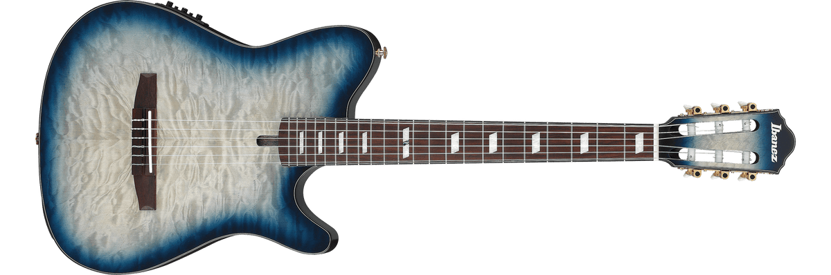 Ibanez FRH20QMNCTL – Elektro-akoestische nylonsnarige gitaar – Coral Pink