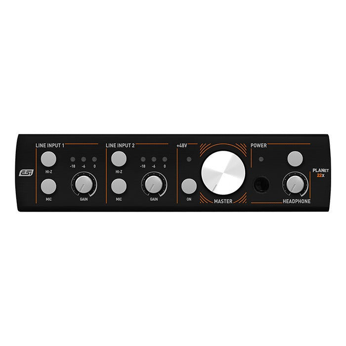 ESI Audio - ESIPLANET22X - Professional Dante Audio Interface with 2 Inputs / 2 Outputs