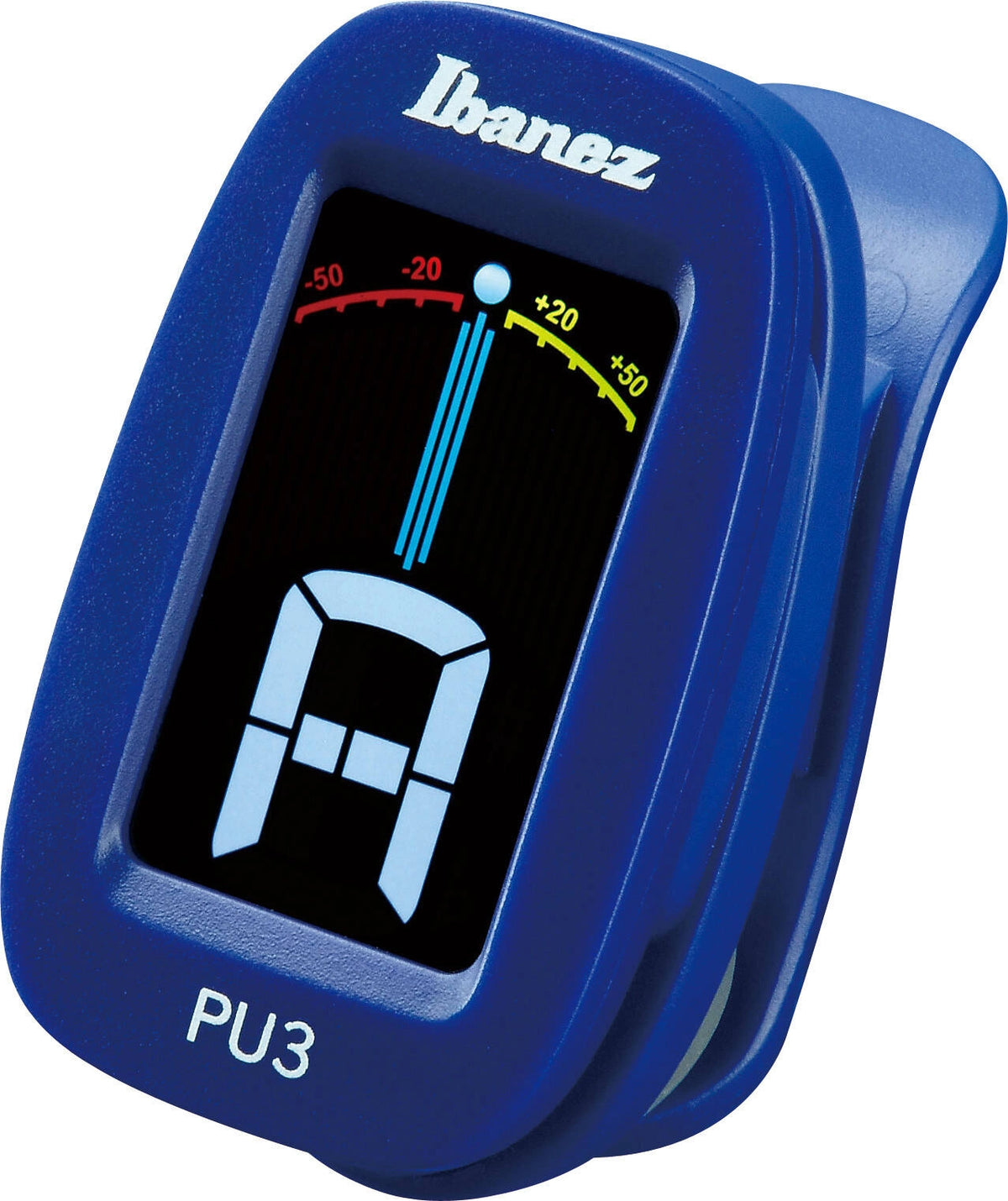 Ibanez PU3-BL – Chromatisch clip-on stemapparaat – Blauw