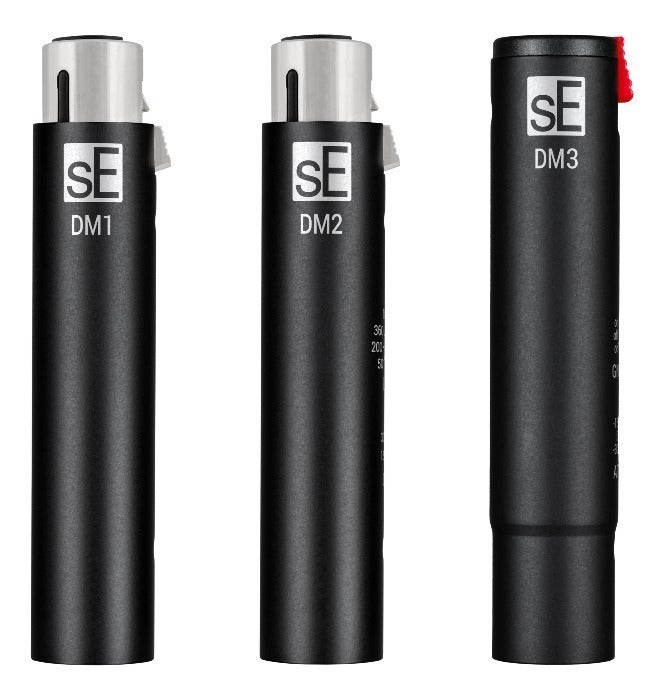 sE Electronics - QRDM3BLK - All-black version of the DM3, ultra-slim active inline preamp