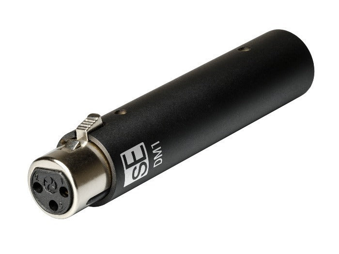 sE Electronics - QRDM3BLK - All-black version of the DM3, ultra-slim active inline preamp