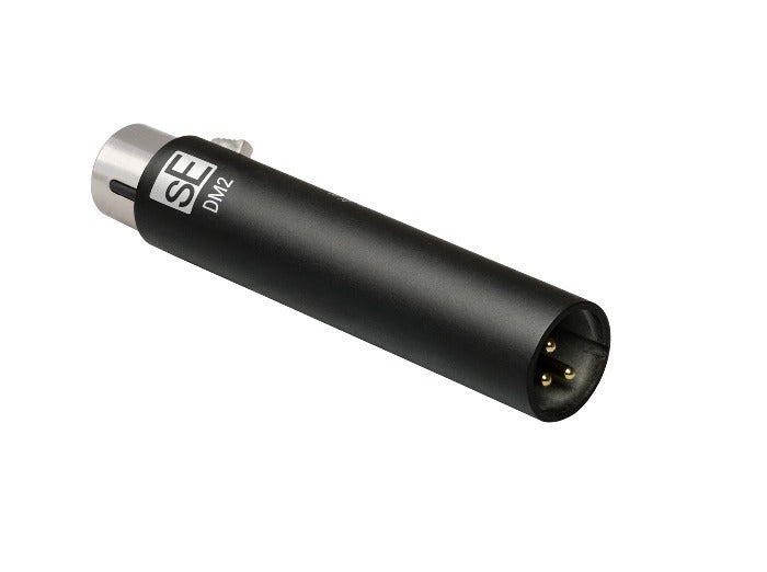 sE Electronics - QRDM2BLK - All-black version of the DM2 ultra-slim active inline preamp