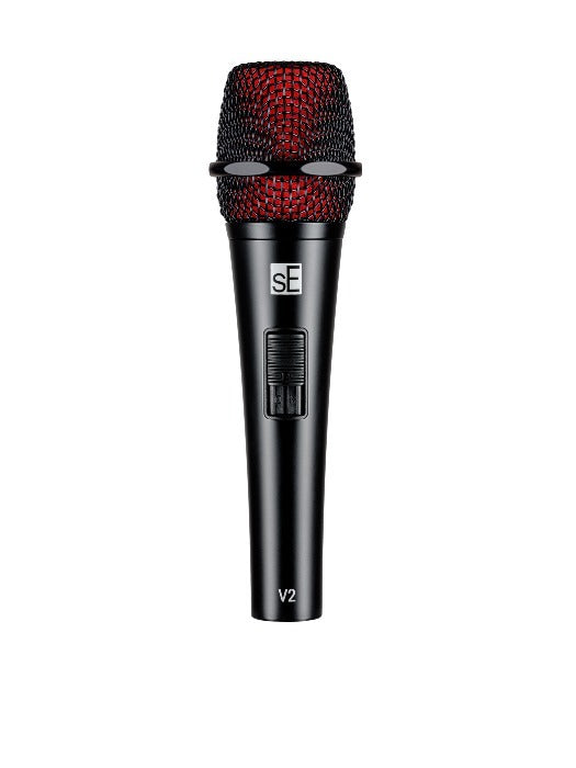sE Electronics - QRV2SWITCHXLR - Entry-level V SERIES dynamic supercardioid multi-purpose microphone with on/off switch.