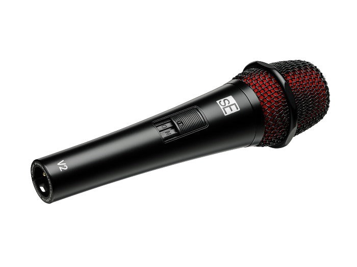 sE Electronics - QRV2SWITCHXLR - Entry-level V SERIES dynamic supercardioid multi-purpose microphone with on/off switch.
