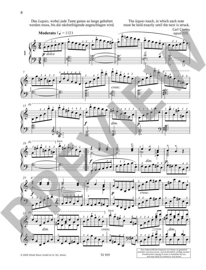 School of Legato and Staccato op. 335