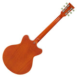 Vintage Retro Superthin Guitar - Amberburst