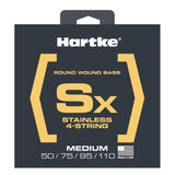 Hartke - LRHSBSX450 - Stainless Steel Medium 4 String (50, 70, 85, 105) Premium Usa Bass Strings