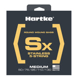 Hartke - Lrhsbsx550 - Stainless Steel Medium 5 String (50, 70, 85, 105, 135) Premium Usa Bass Strings