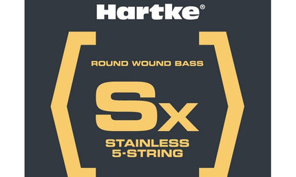 Hartke - Lrhsbsx550 - Stainless Steel Medium 5 String (50, 70, 85, 105, 135) Premium Usa Bass Strings