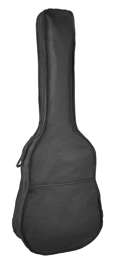 Boston W-00 draagtas voor akoestische gitaar ongevoerd zwart