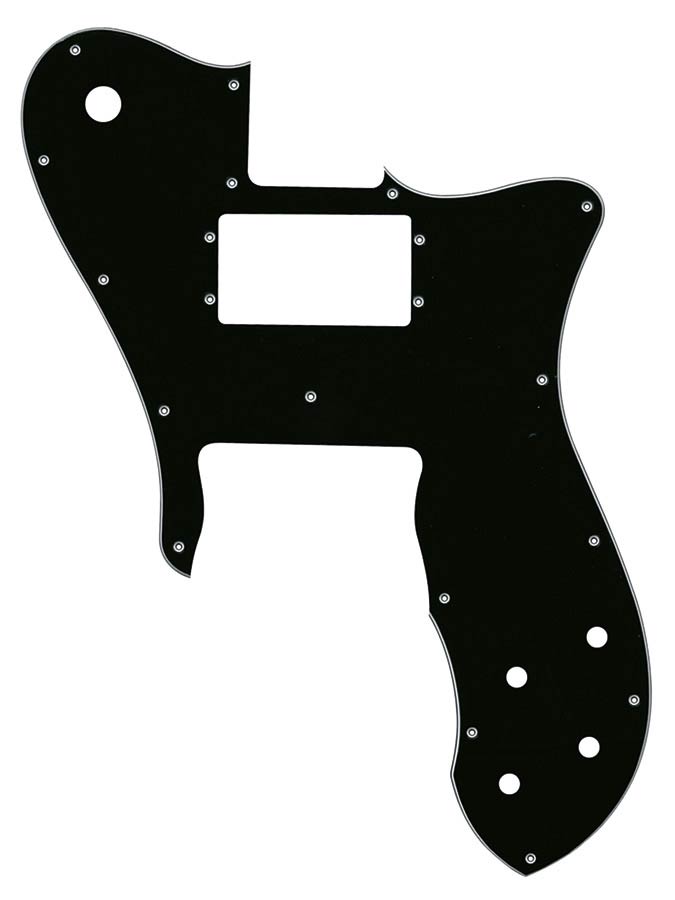 Boston TM3-B slagplaat, Teaser custom, 3-laags, zwart