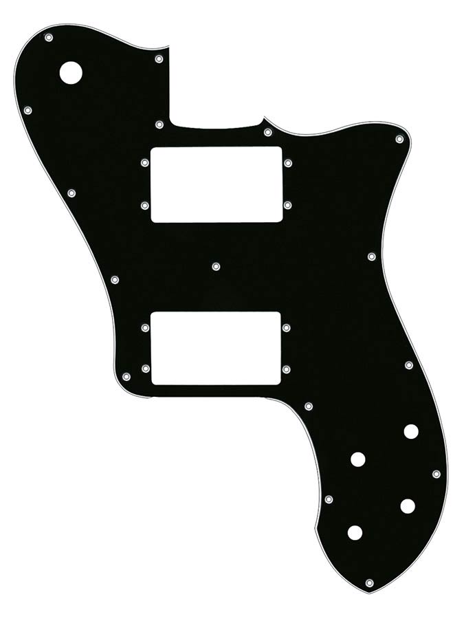 Boston TD3-B slagplaat, Teaser deluxe, 3-laags, zwart