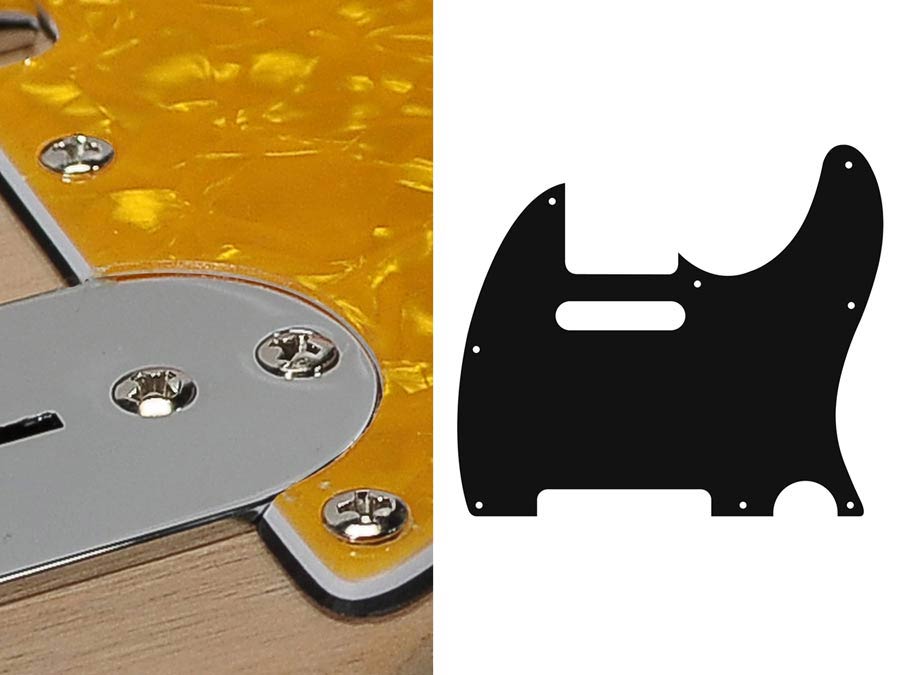 Boston TE-310-PY slagplaat, Teaser, 3-laags, geel parelmoer, standaard