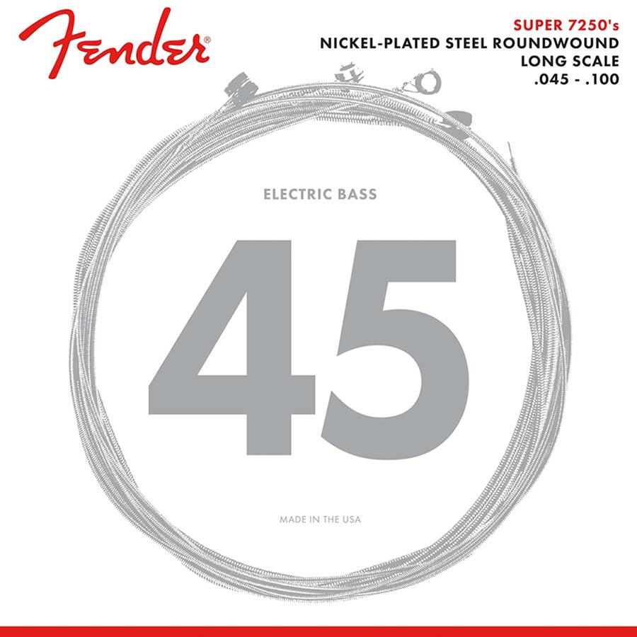 Fender F-72505M SubSonic 7250 Nickel-Plated Steel 5-snarige basgitaarsnaren 45-125