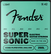 Fender F-250L-3 SuperSonic 250 elektrische gitaarsnaren 9-42 Nickel-Plated Steel met baleinde 3-pack