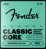 Fender F-155L Classic Core Pure Nickel elektrische gitaarsnaren 9-42 met baleinde