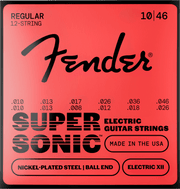 Fender F-250-12 SuperSonic 250 Electric XII elektrische 12-snarige gitaarsnaren 10-46 Nickel-Plated Steel met baleinde