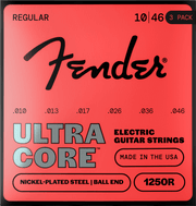 Fender F-1250R-3 UltraCore elektrische gitaarsnaren 10-46 Nickel-Plated Steel met baleinde 3-pack