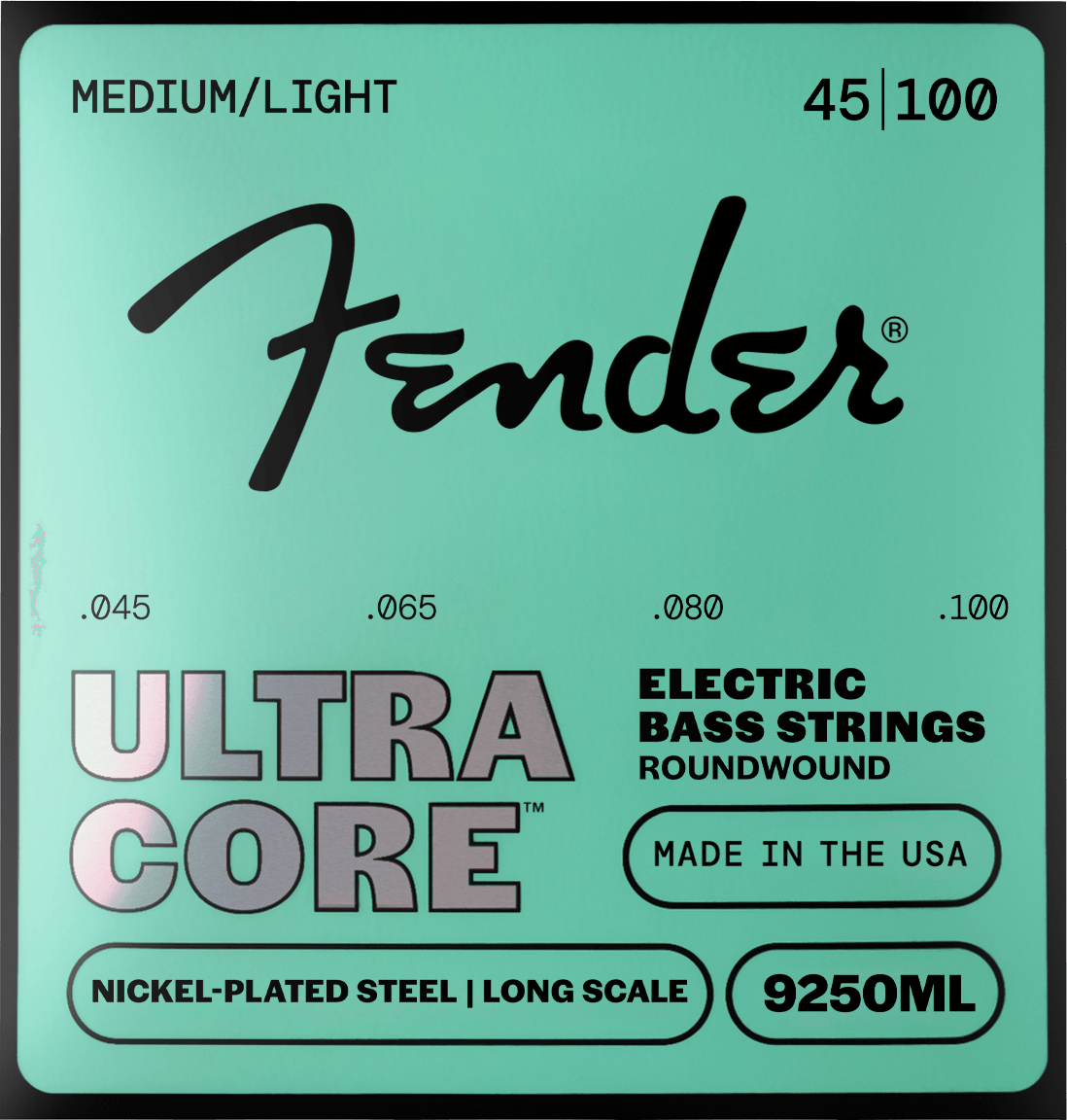 Fender F-9250ML UltraCore 9250 Nickel-Plated Steel basgitaarsnaren 45-100